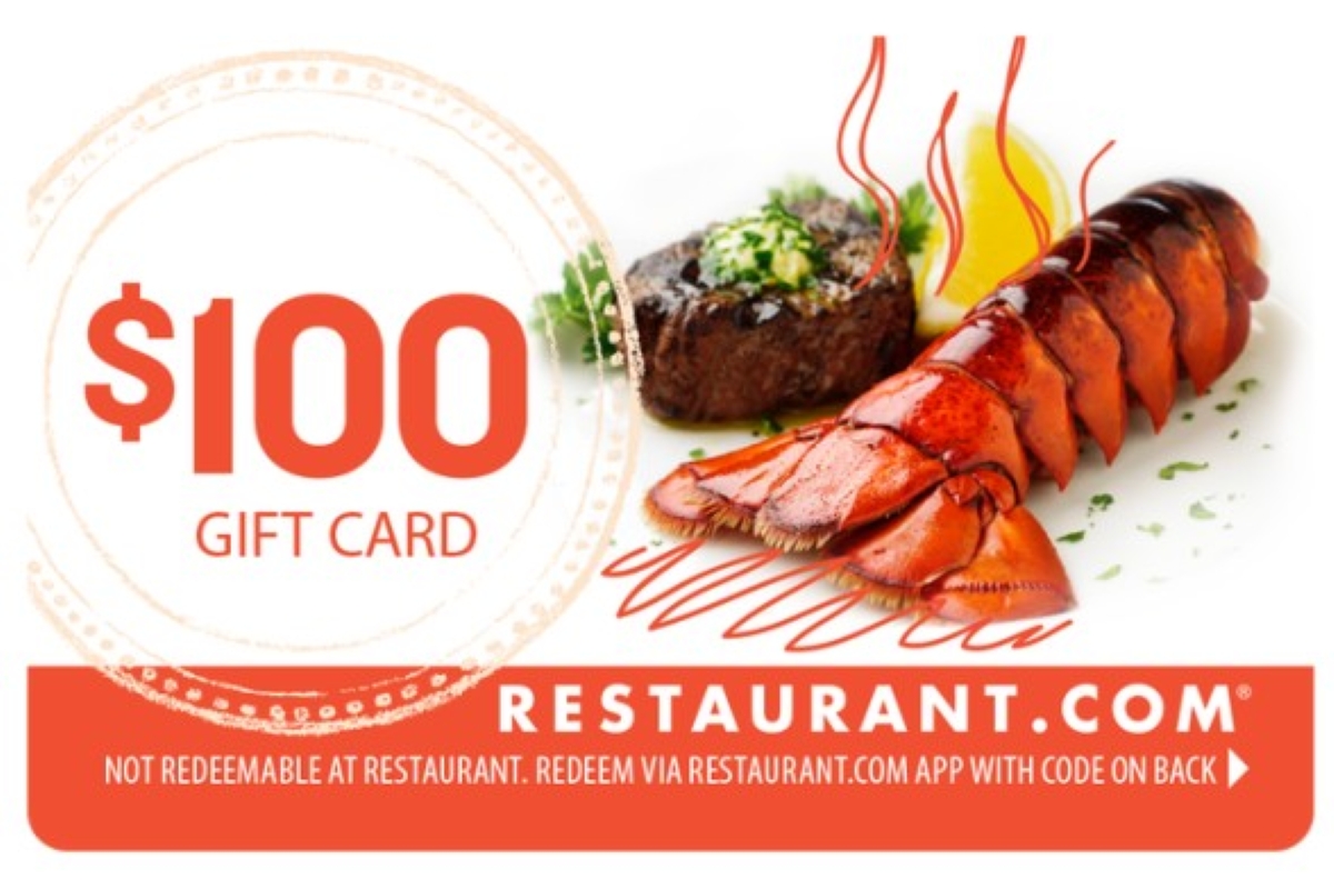$100 Restaurant.com